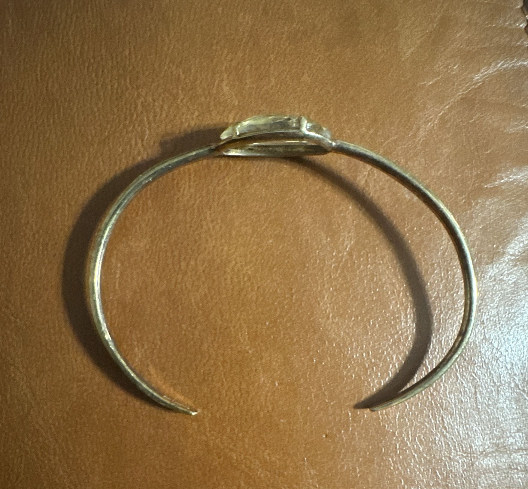 Chan Luu Gold Plated Rutile Quartz Cuff Bracelet 6