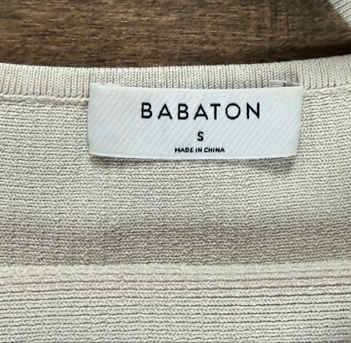 Babaton Sculpt Knit Squareneck Tank Size S Off White 6