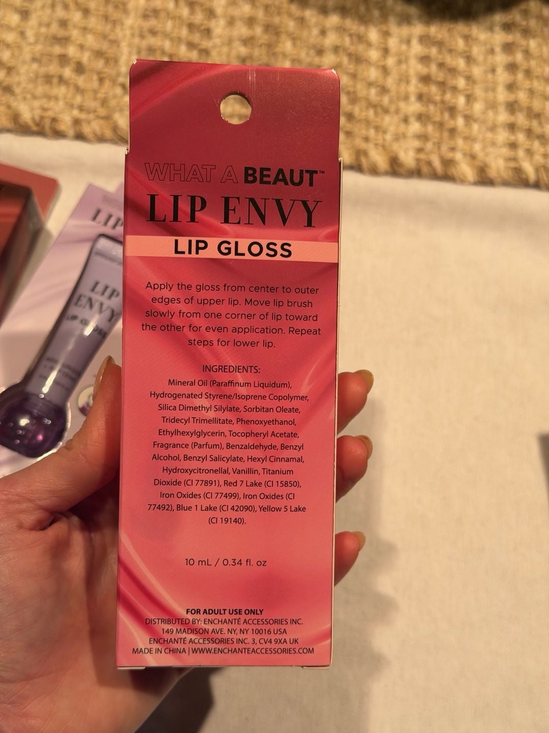 What A Beaut Lip Envy Lip Gloss -- Set of 5 New! 12