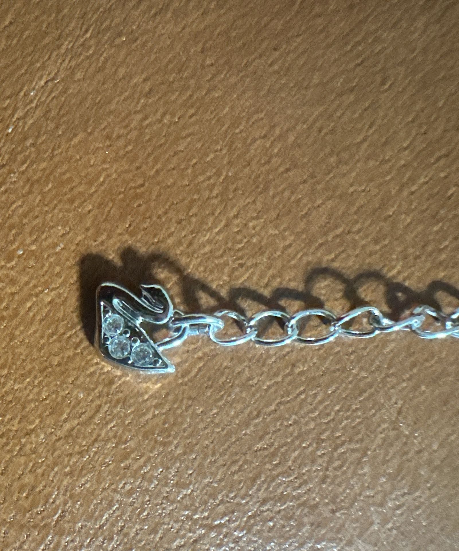 Swarovski Duo Heart Bangle Crystal Pavé Rhodium-Plated 8