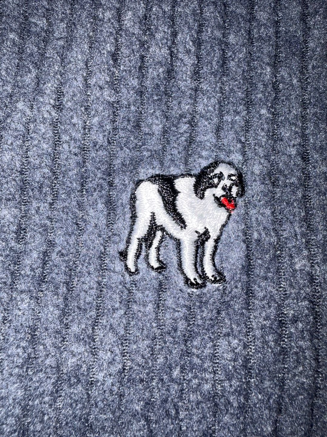 Polar Dogs Henley Pajama Set Gray Waffle Knit Long Sleeve 4