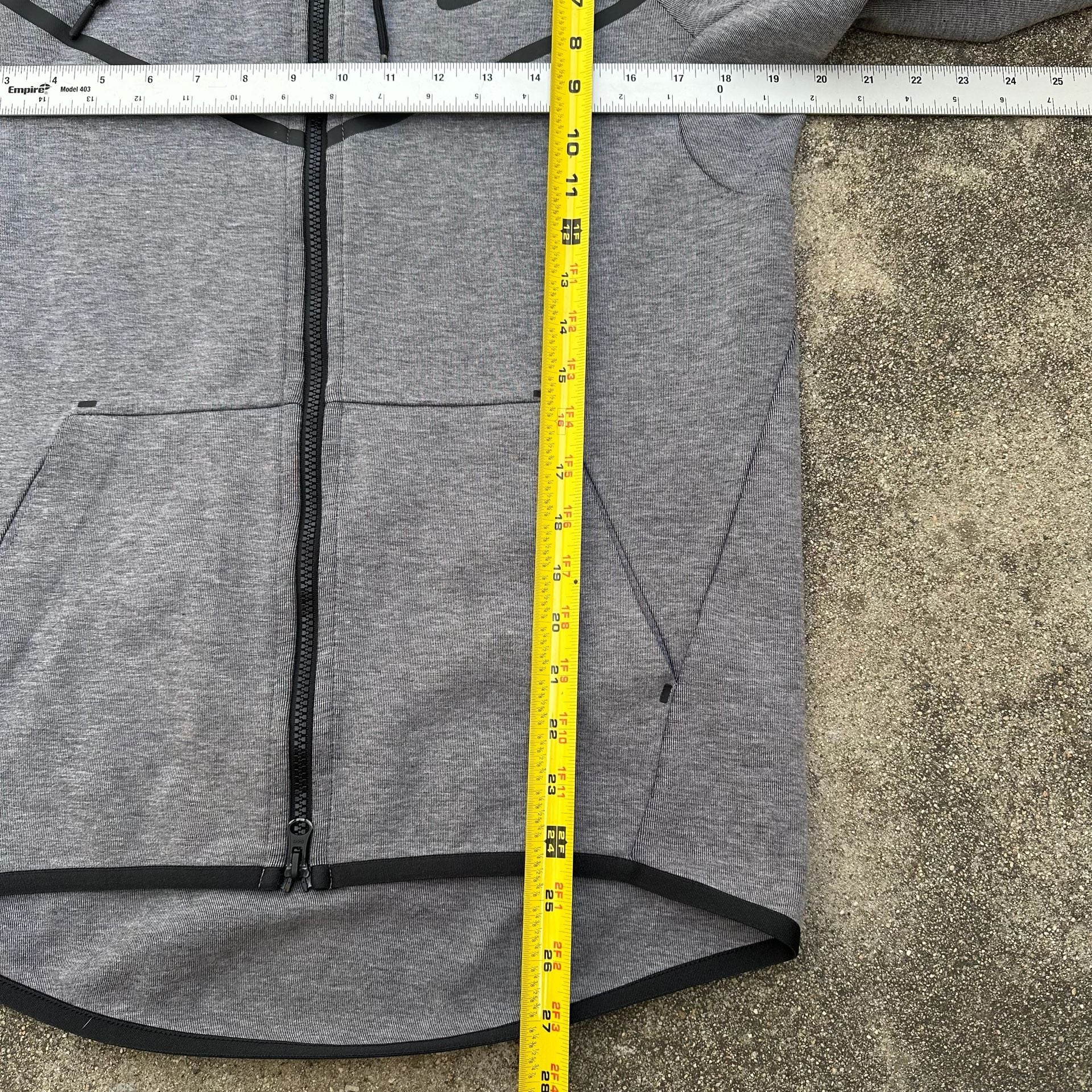 Nike Tech Fleece Windrunner Full-Zip Hoodie Heather Grey Men's Small 8