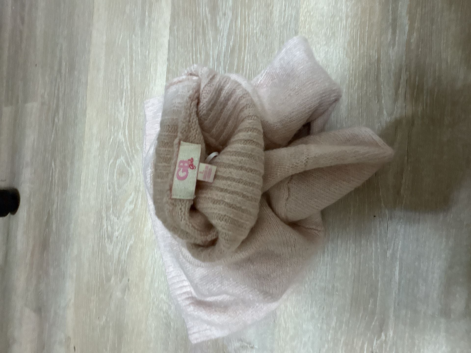 GB Girls Turtleneck Sweater Size L Pink Fuzzy Pullover 4