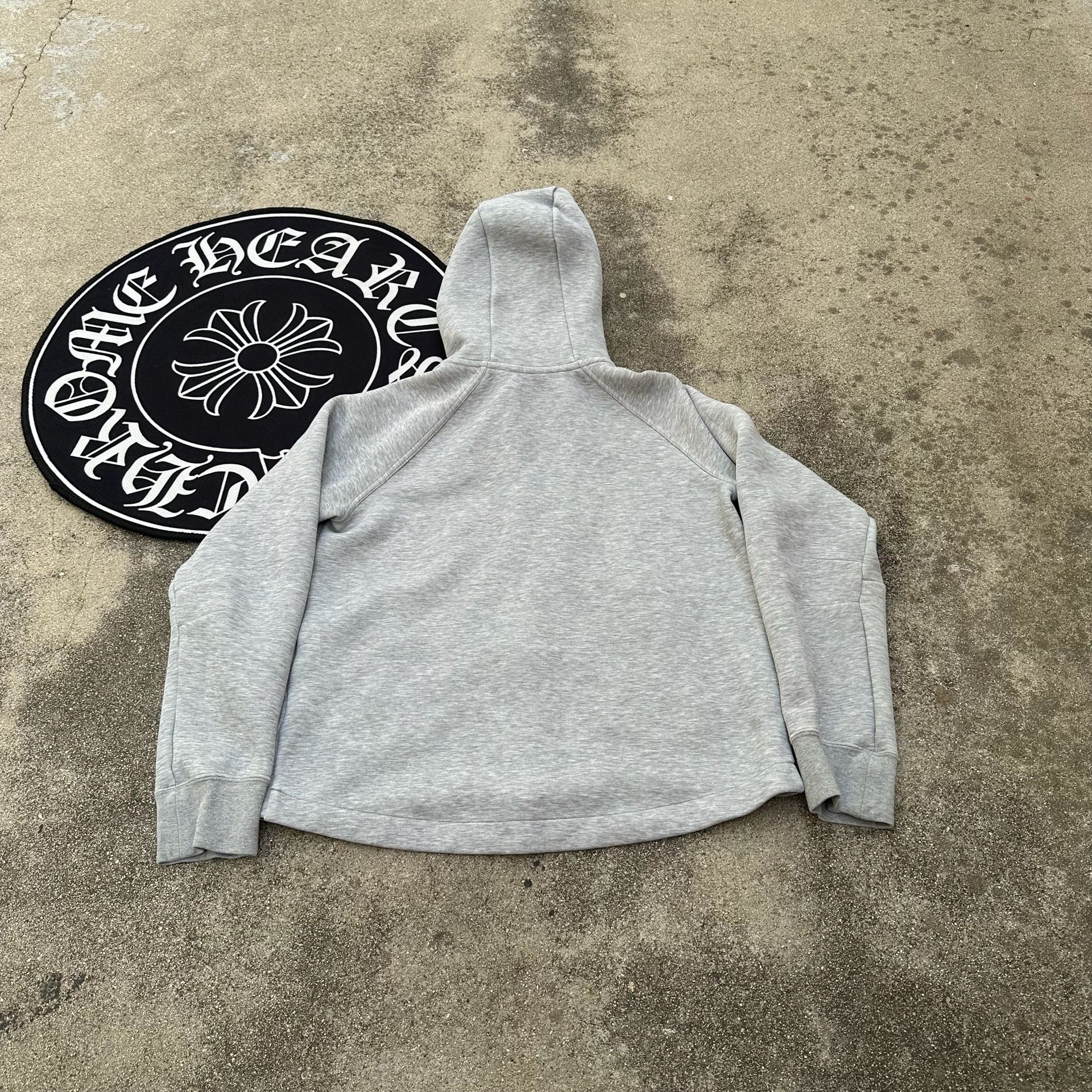 Nike Tech Fleece Full-Zip Hoodie Light Heather Grey Women's Extra Large 3