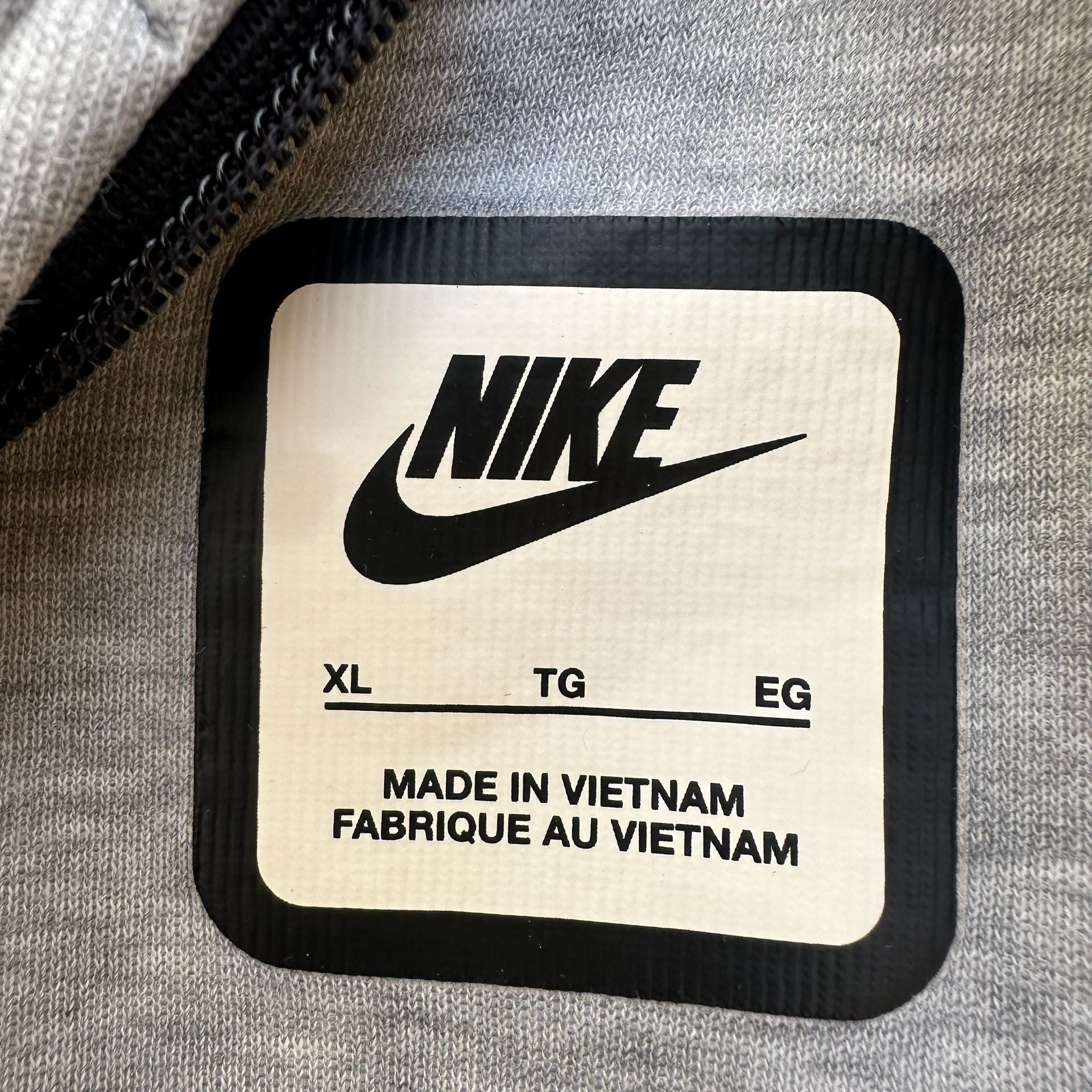 Nike Tech Fleece Full-Zip Hoodie Light Heather Grey Women's Extra Large 4