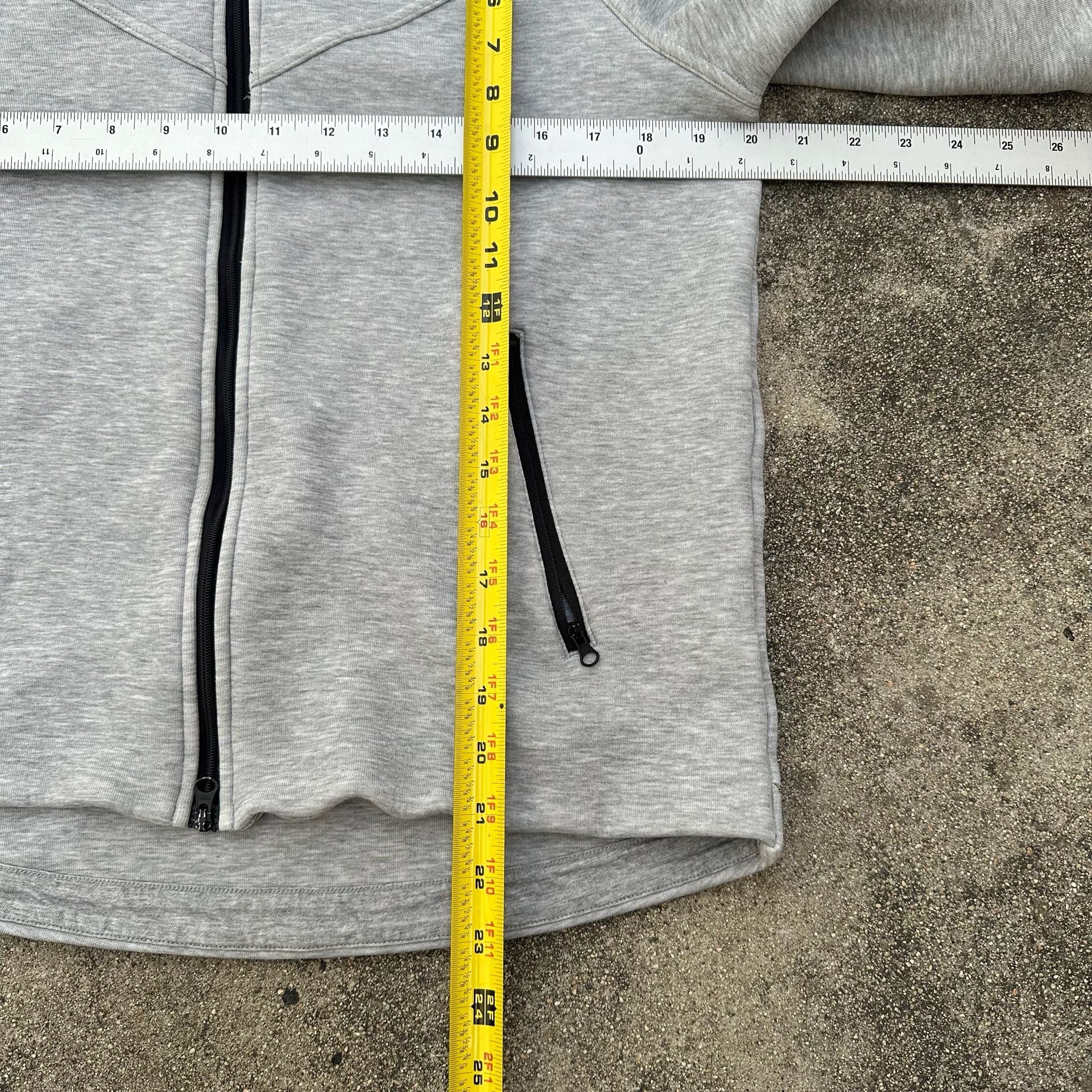 Nike Tech Fleece Full-Zip Hoodie Light Heather Grey Women's Extra Large 6