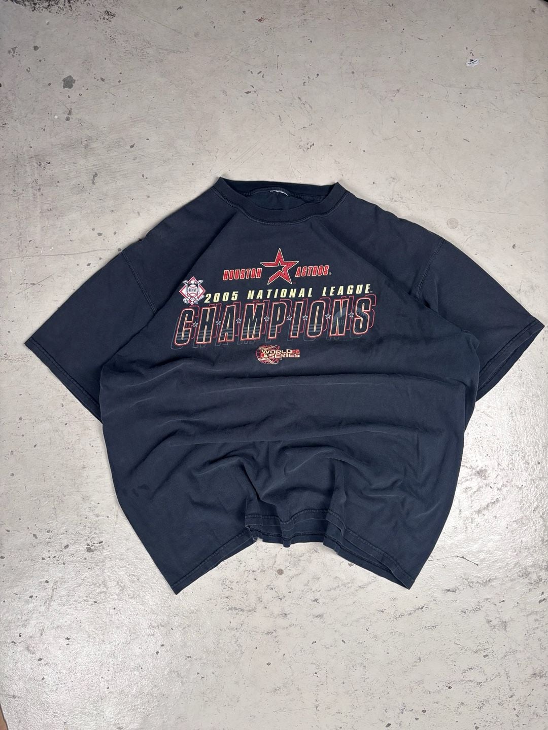 VF Imagewear Houston Astros 2005 National League Champions T-Shirt Black 2