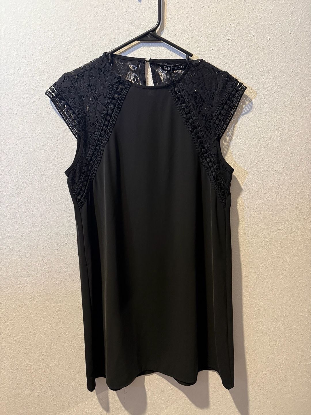 Zara Black Lace Dress Size XS 2
