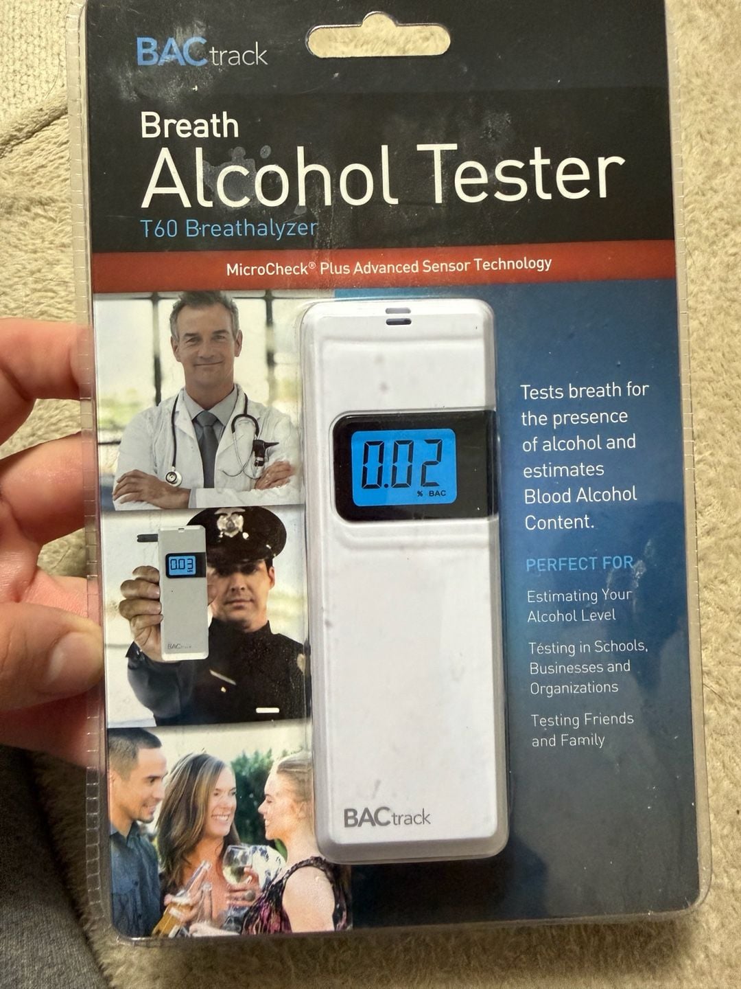 BACtrack T60 Breathalyzer Alcohol Tester 1
