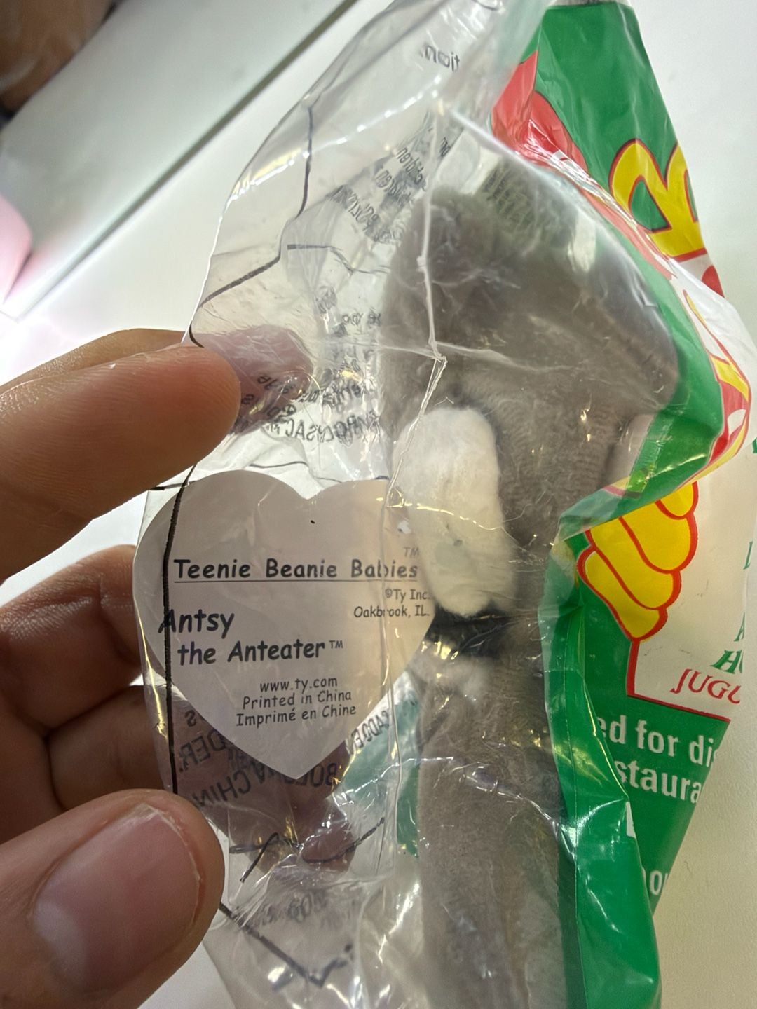 Ty Teenie Beanie Babies Antsy the Anteater Sealed Happy Meal Toy 3