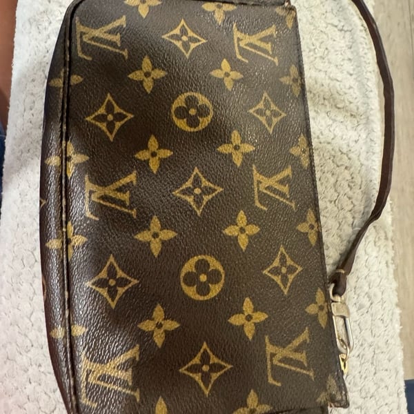 Louis Vuitton Pochette Accessoires Monogram Canvas Brown Shoulder Bag