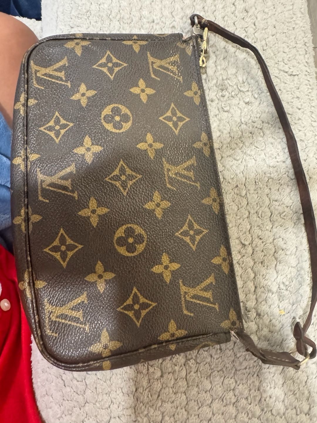 Louis Vuitton Pochette Accessoires Monogram Canvas Brown Shoulder Bag 3