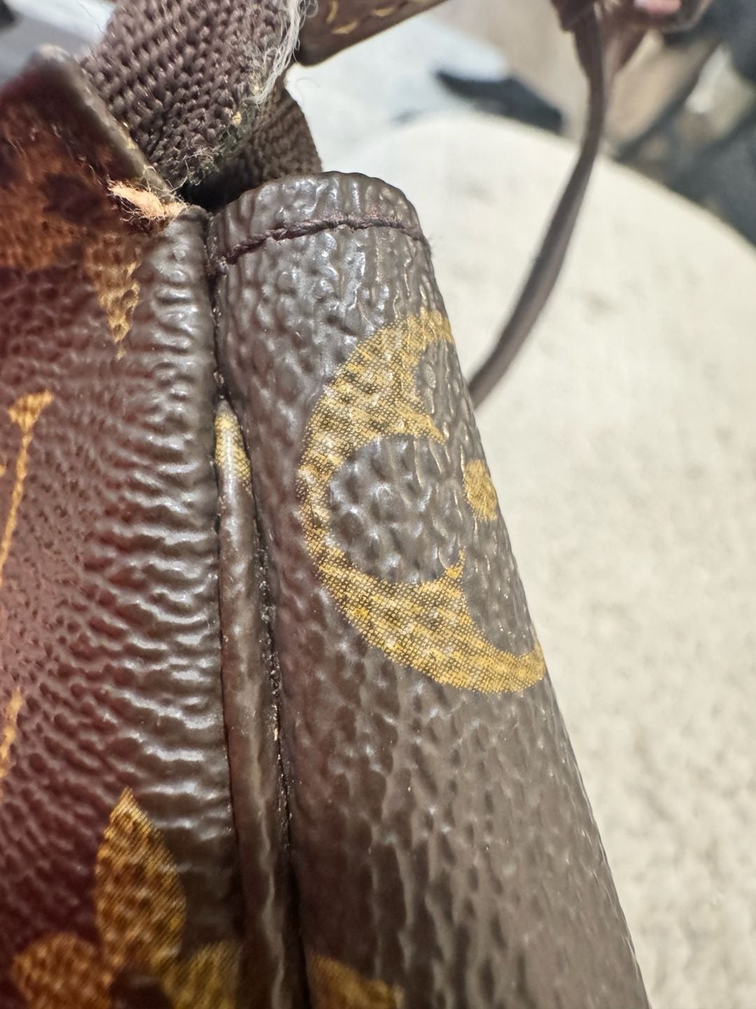 Louis Vuitton Pochette Accessoires Monogram Canvas Brown Shoulder Bag 9