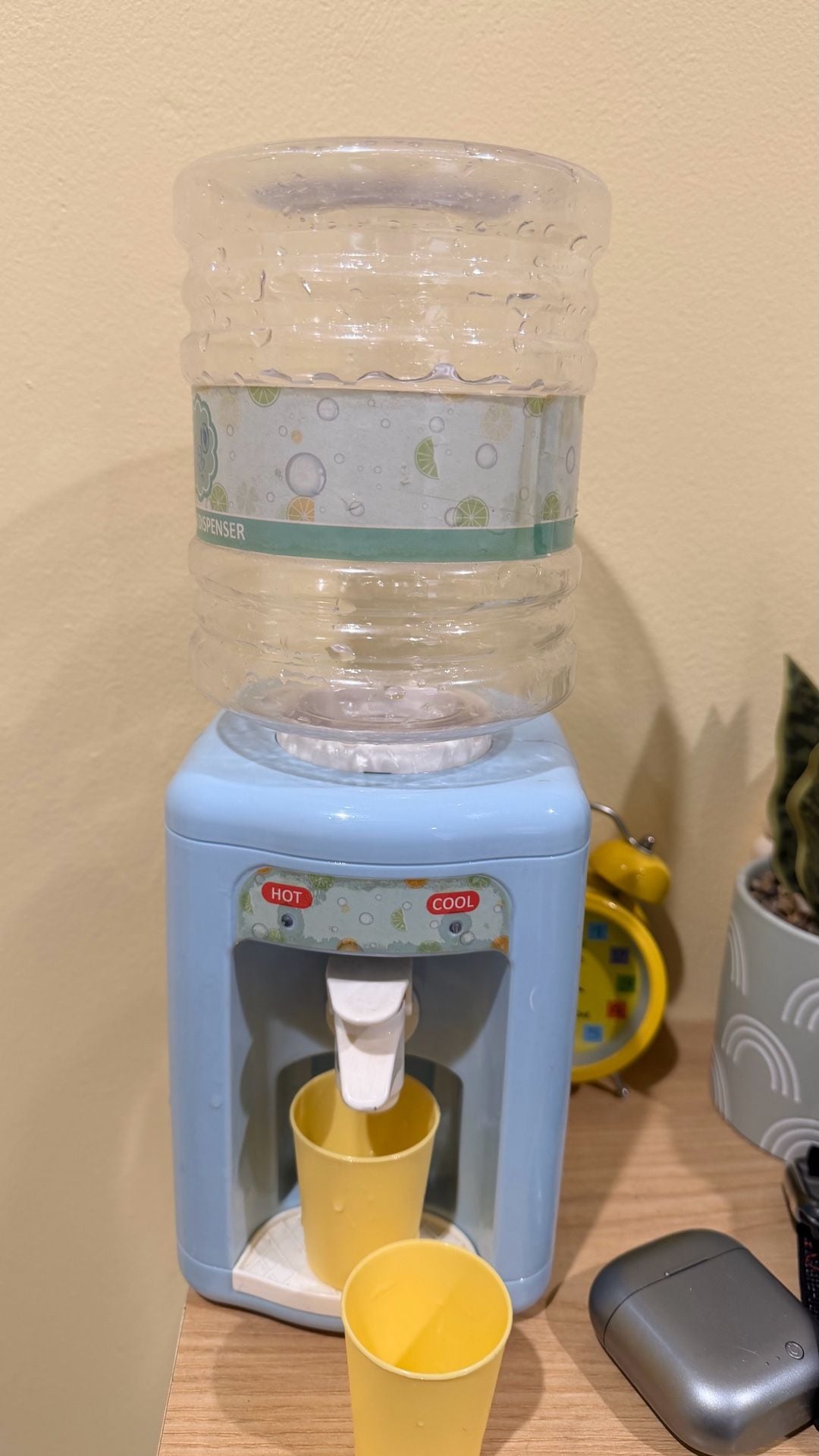 Kids Mini Water Dispenser Toy Blue Plastic Educational Toy 1