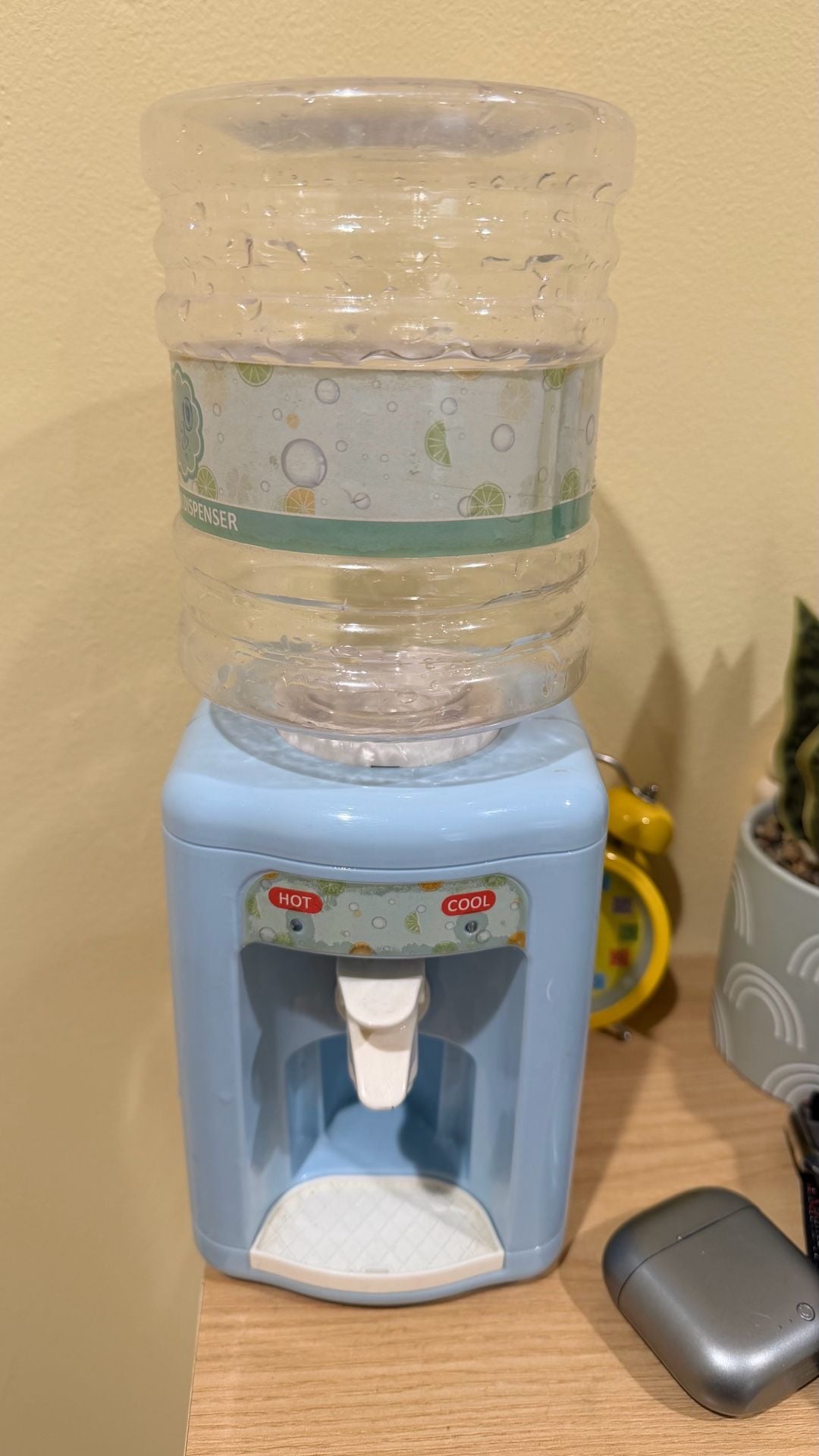 Kids Mini Water Dispenser Toy Blue Plastic Educational Toy 3