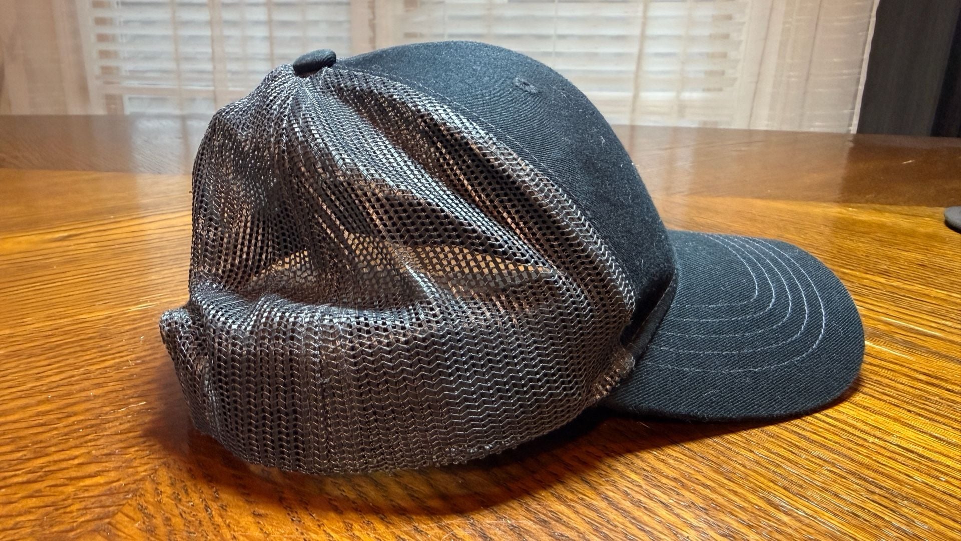 Port Authority Youth Black Dropline Snapback Hat with Helicopter Logo 5