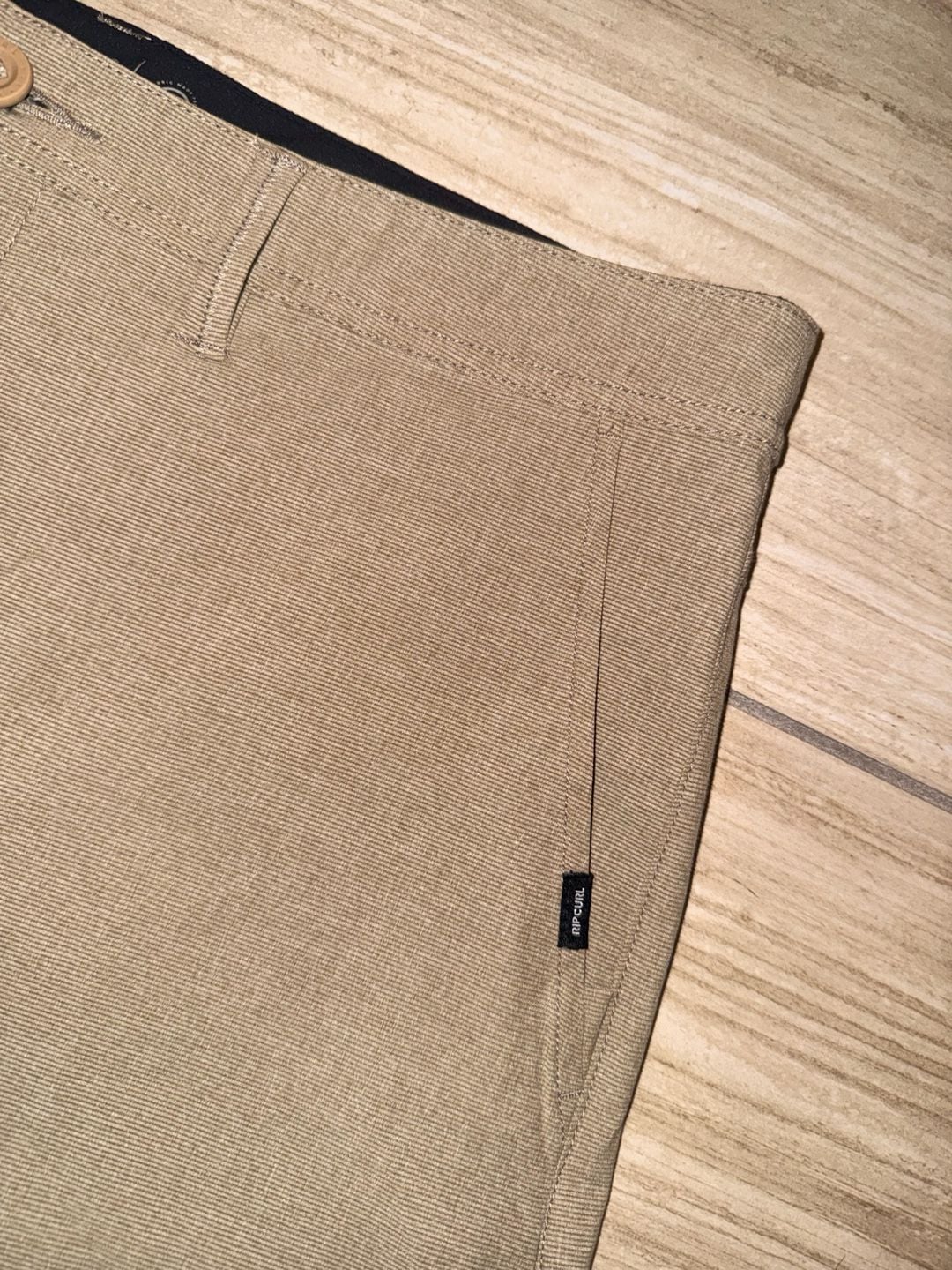 Rip Curl Boardwalks Shorts Size 36 Khaki Hybrid In Water On Land 4