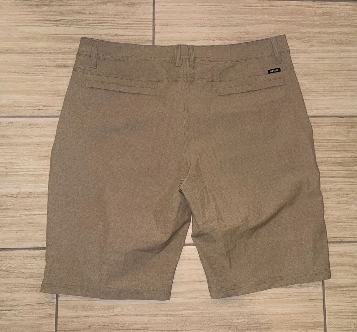 Rip Curl Boardwalks Shorts Size 36 Khaki Hybrid In Water On Land 8