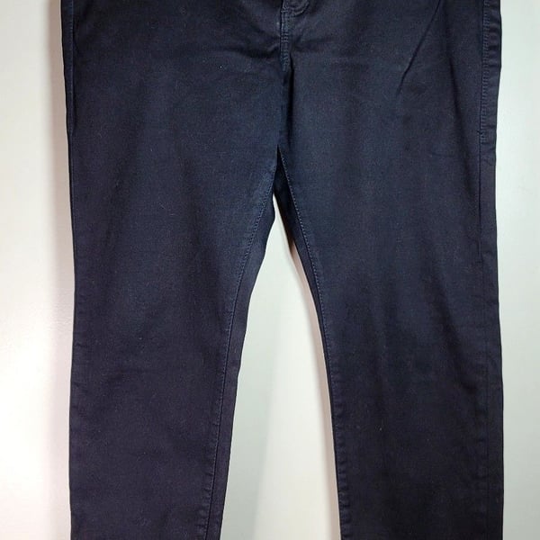 Rock & Republic Kashmere Jeans Size 16 M Black Cotton Spandex