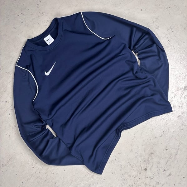 Nike Park 20 Crew Top Size S Navy Dri-Fit Soccer Training Sweatshirt