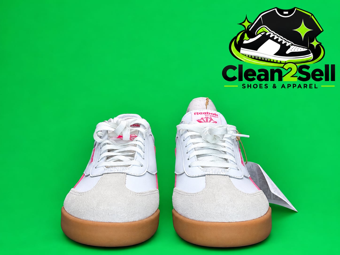 Reebok Campio XT Shoes White Bold Pink 2