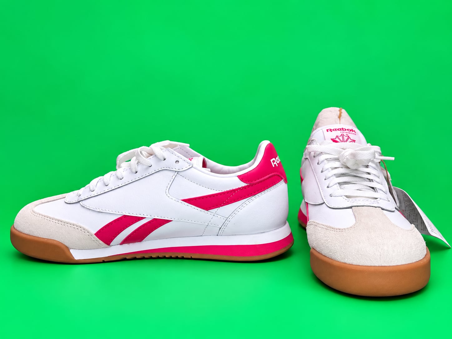Reebok Campio XT Shoes White Bold Pink 3