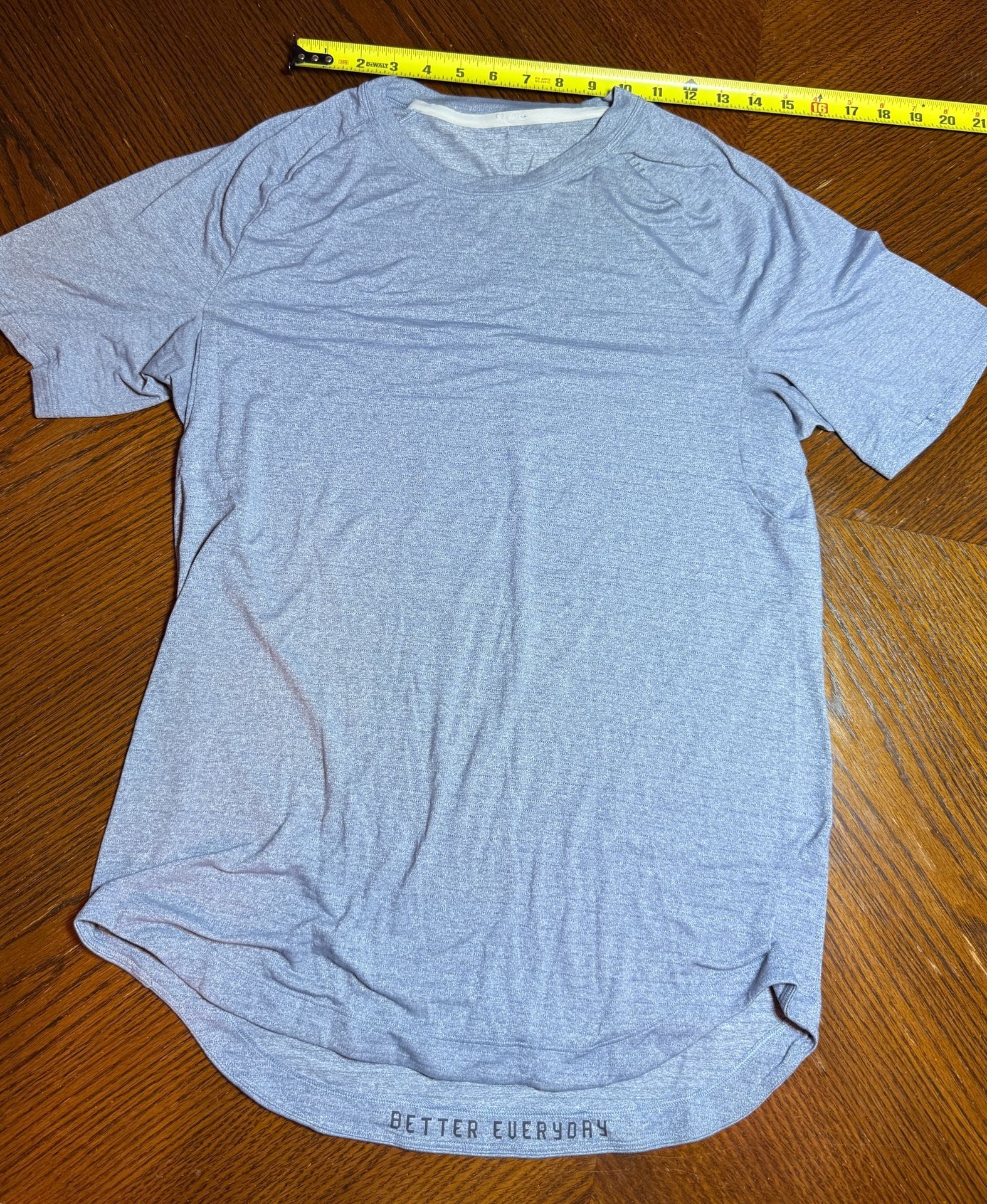 Lululemon Metal Vent Tech Short Sleeve Shirt Blue Space Dye 2