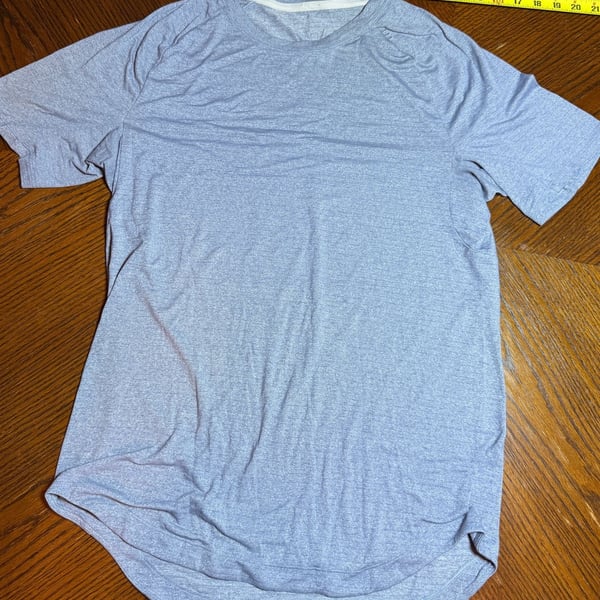 Lululemon Metal Vent Tech Short Sleeve Shirt Blue Space Dye