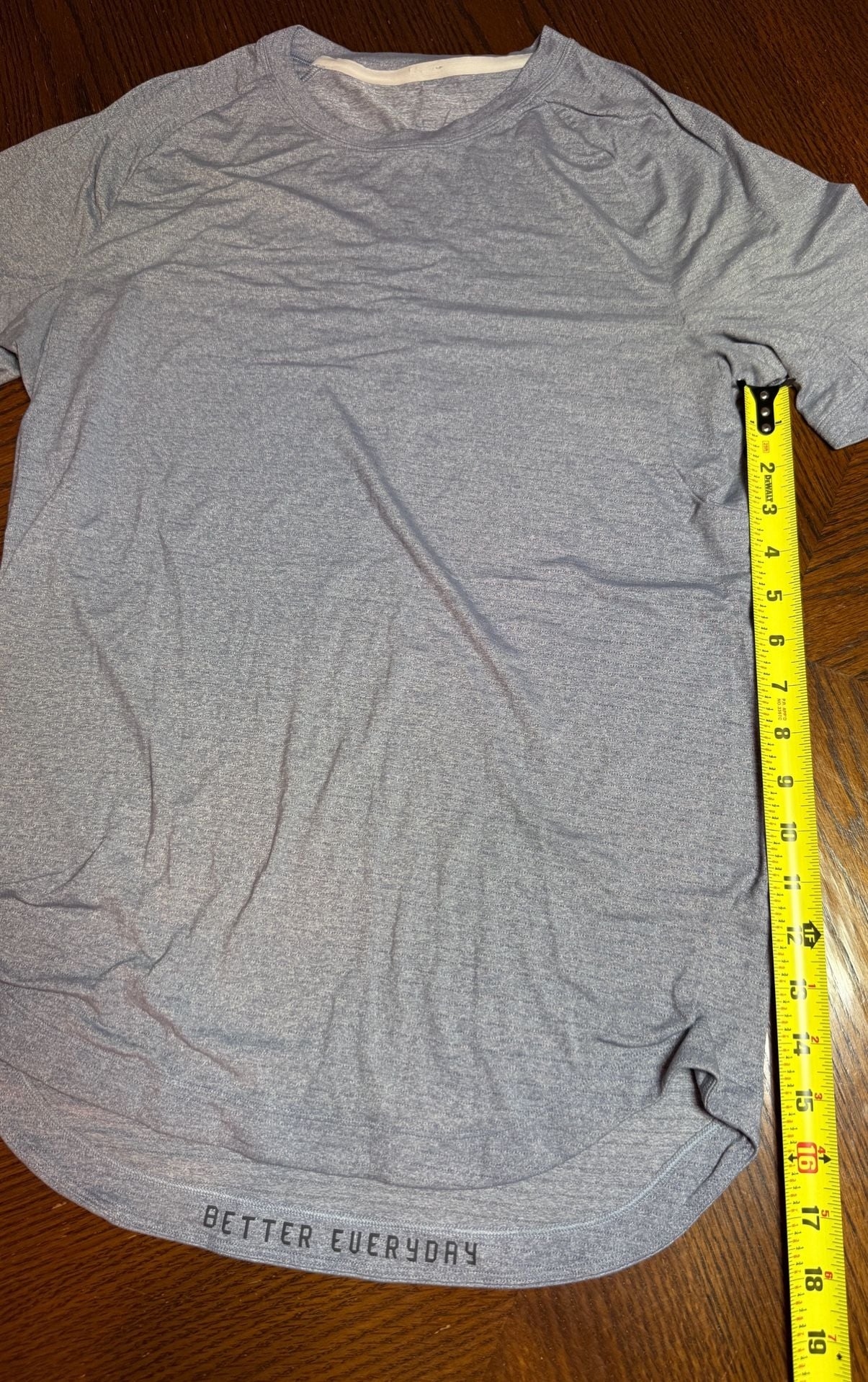 Lululemon Metal Vent Tech Short Sleeve Shirt Blue Space Dye 4
