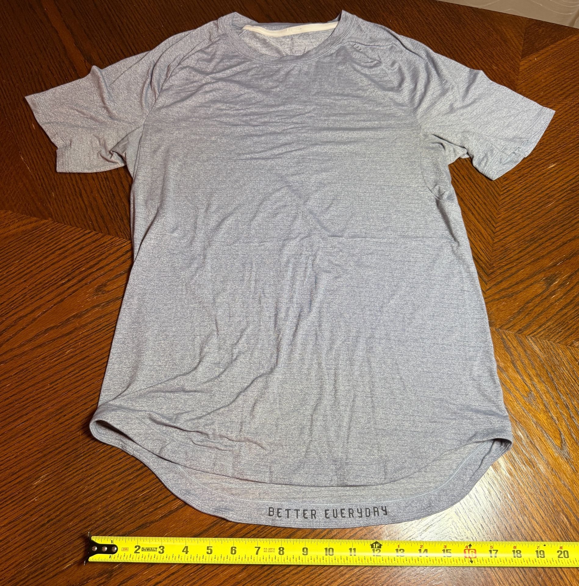 Lululemon Metal Vent Tech Short Sleeve Shirt Blue Space Dye 5