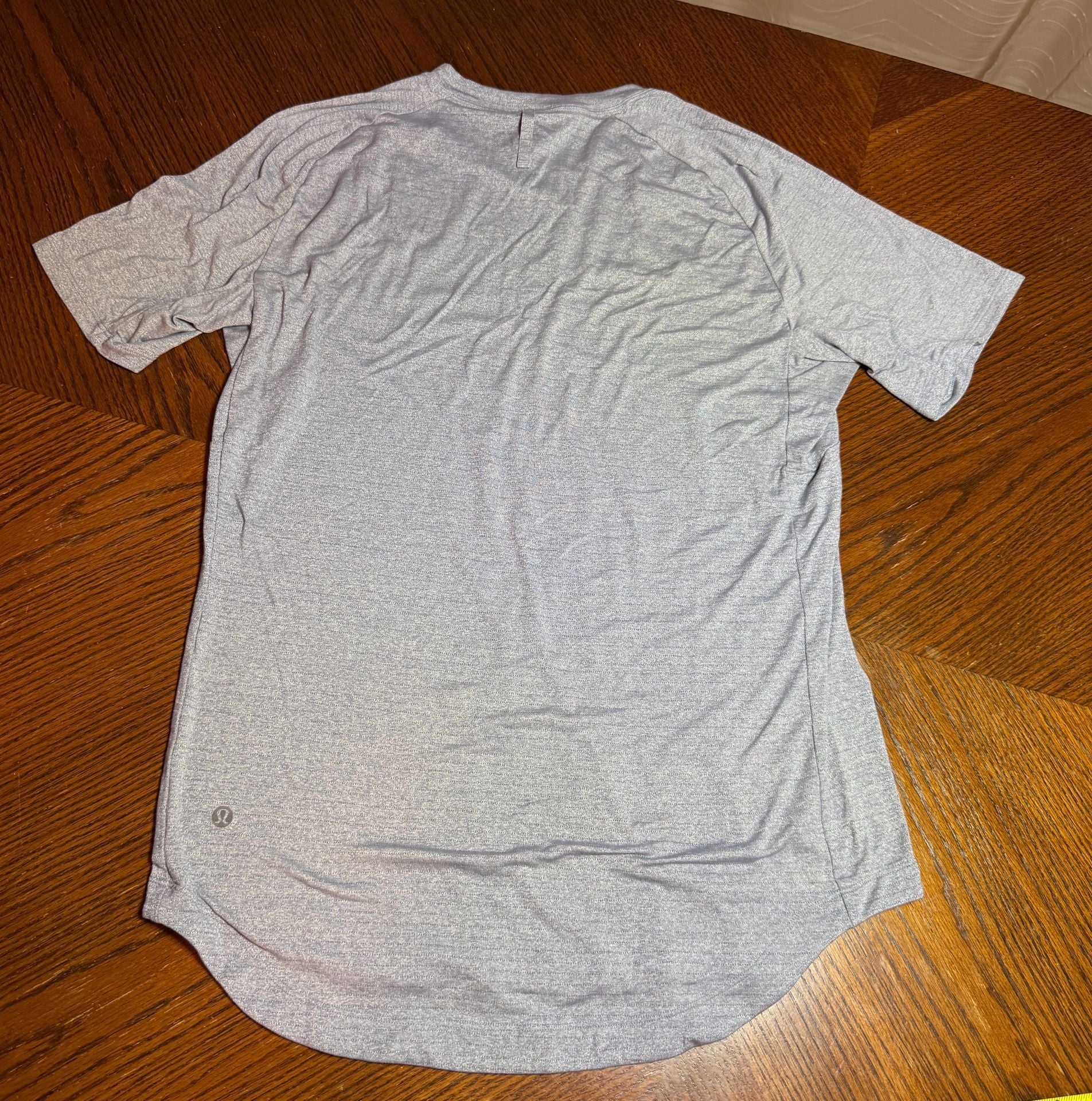 Lululemon Metal Vent Tech Short Sleeve Shirt Blue Space Dye 6