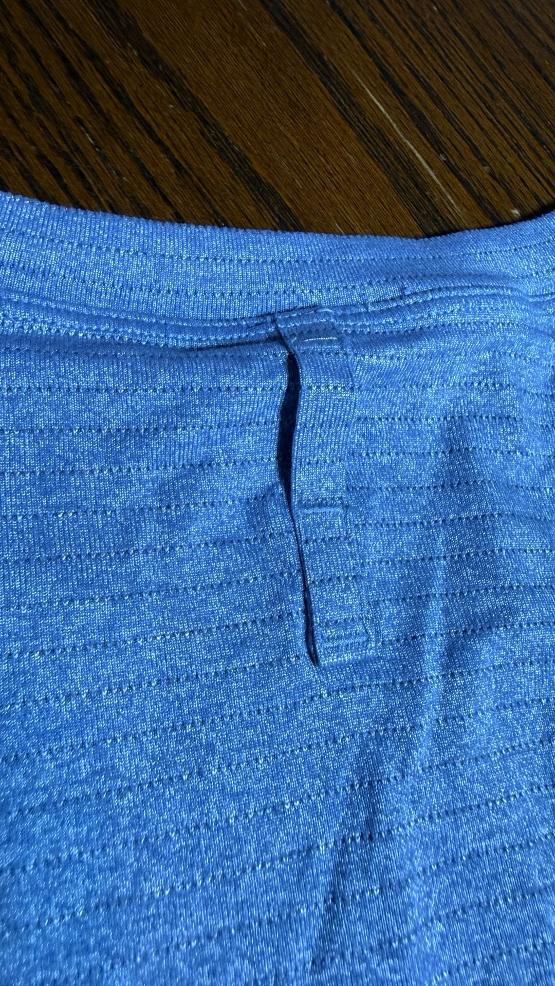 Lululemon Metal Vent Tech Short Sleeve Shirt Blue Space Dye 8