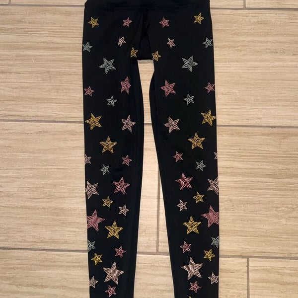 Beach Riot Sport Harper Leggings in Rainbow Star size small