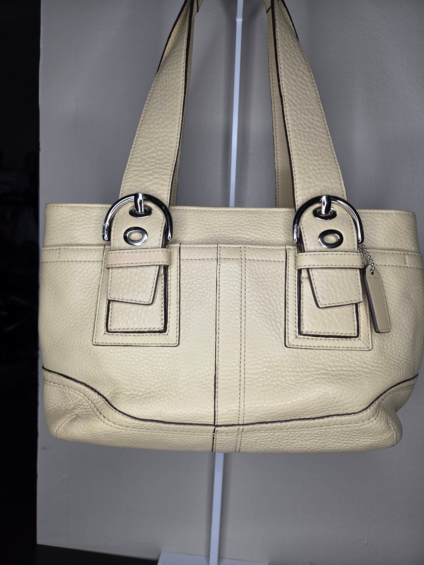 Coach Soft Pebble Hampton SoHo Leather Tote F10911 2