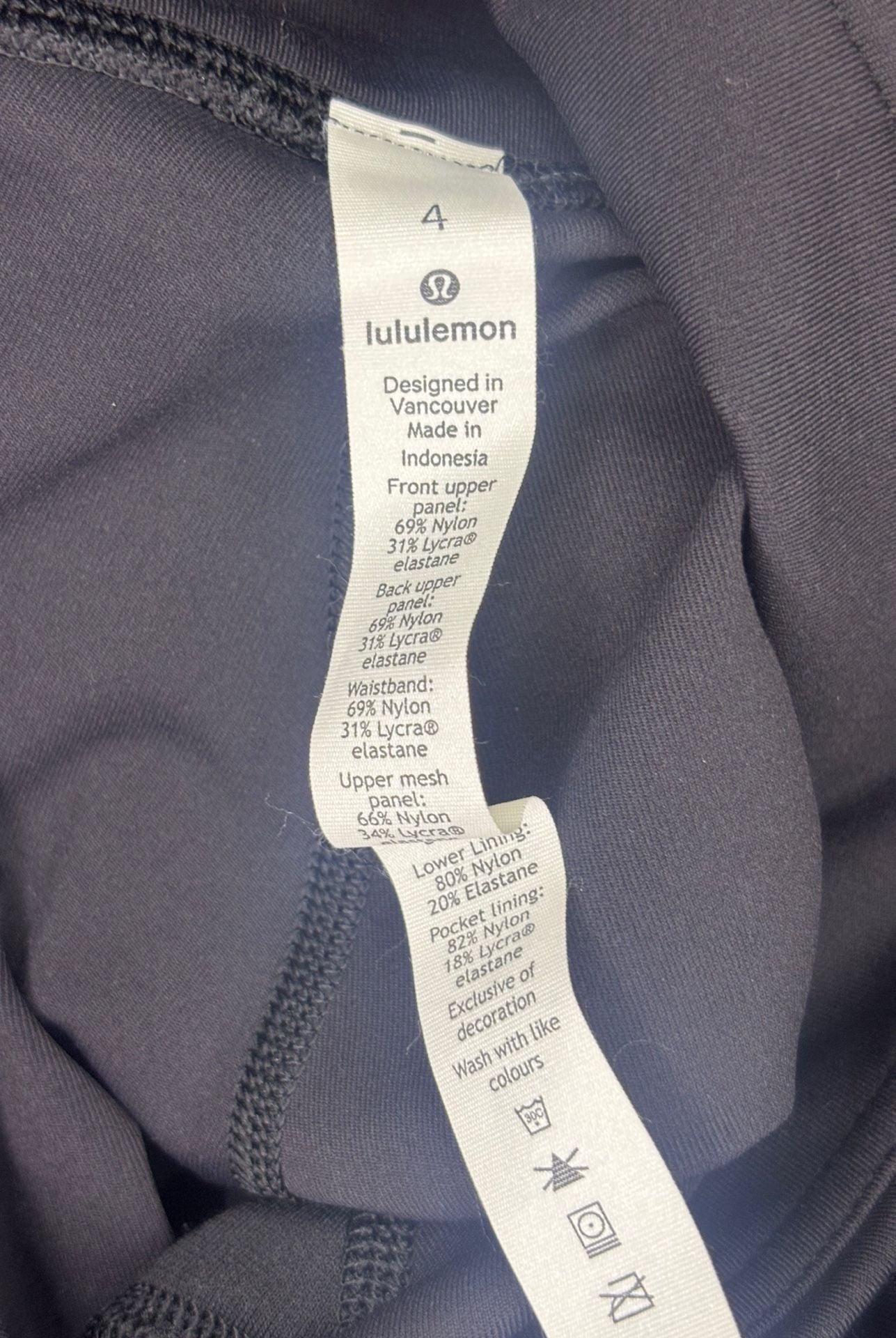 Lululemon Wunder Under Size 4 Lace Black 5
