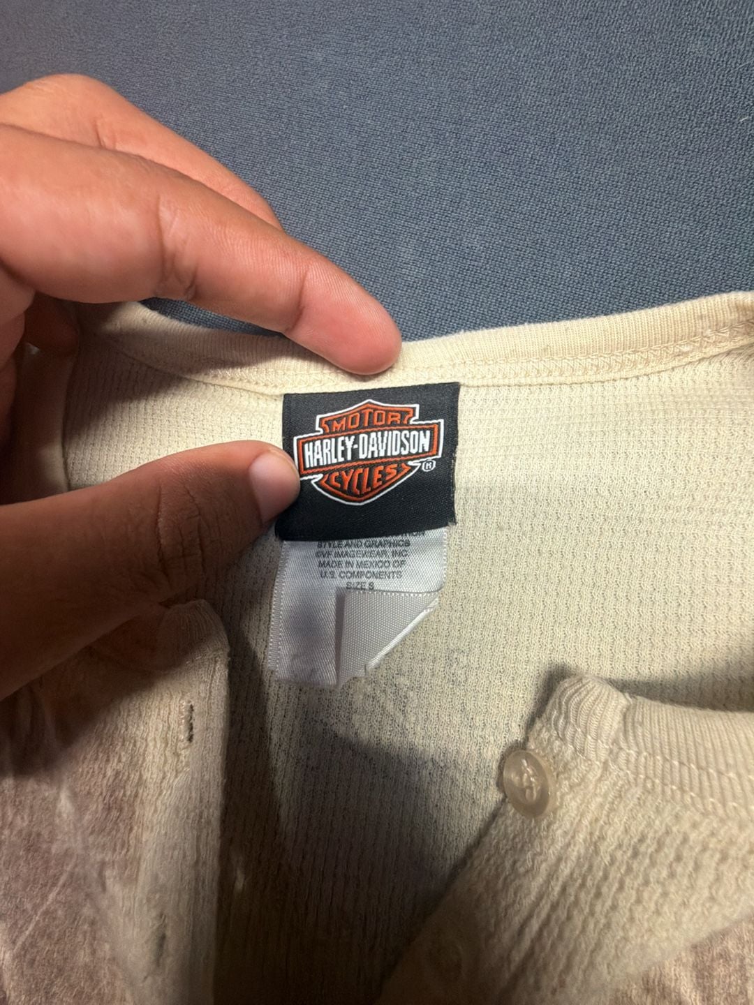 Harley-Davidson Thermal Long Sleeve Shirt Size S Tan Morgantown WV 3