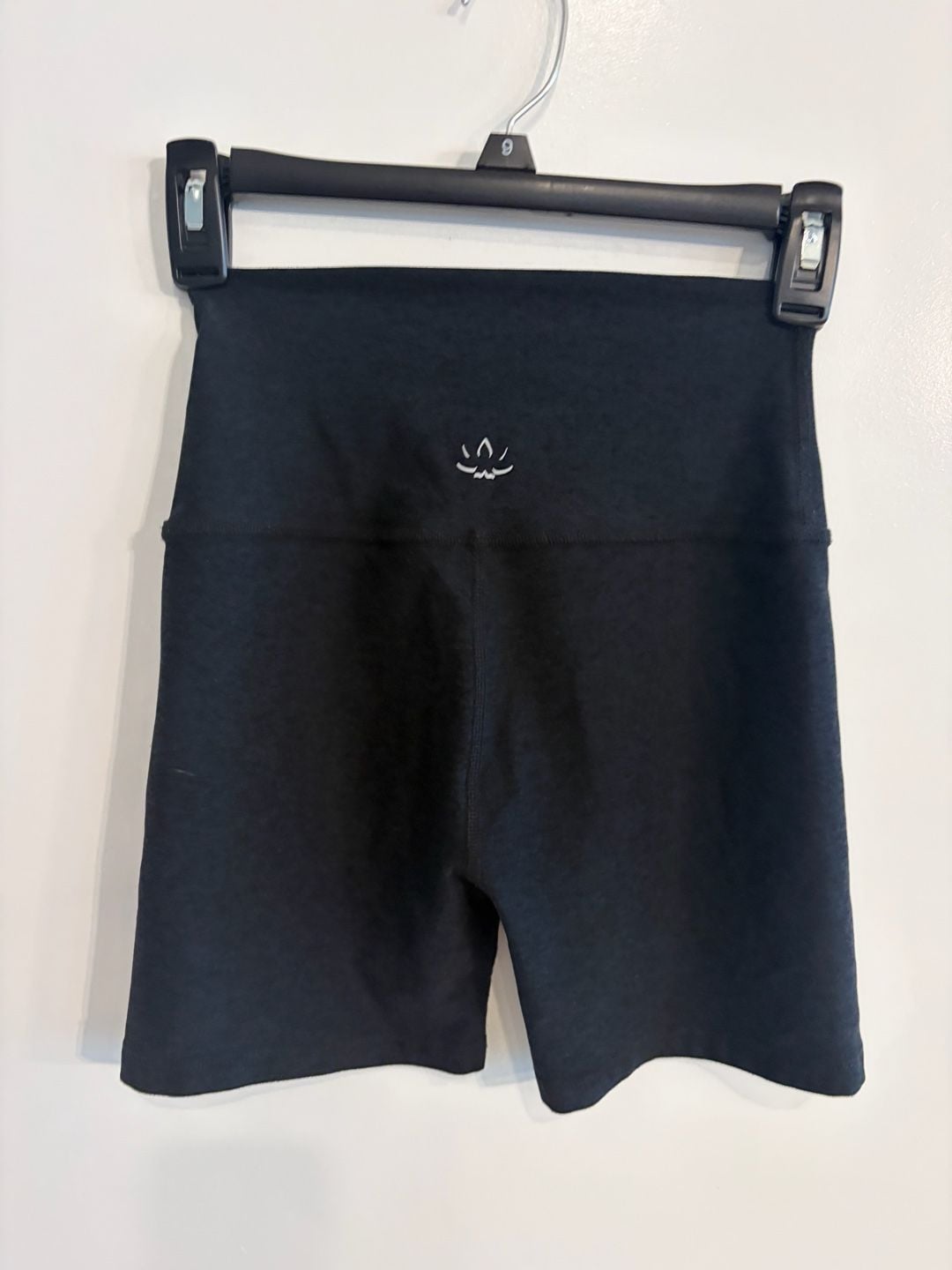 Beyond Yoga Biker Shorts Size S Black High Waist Spacedye 3