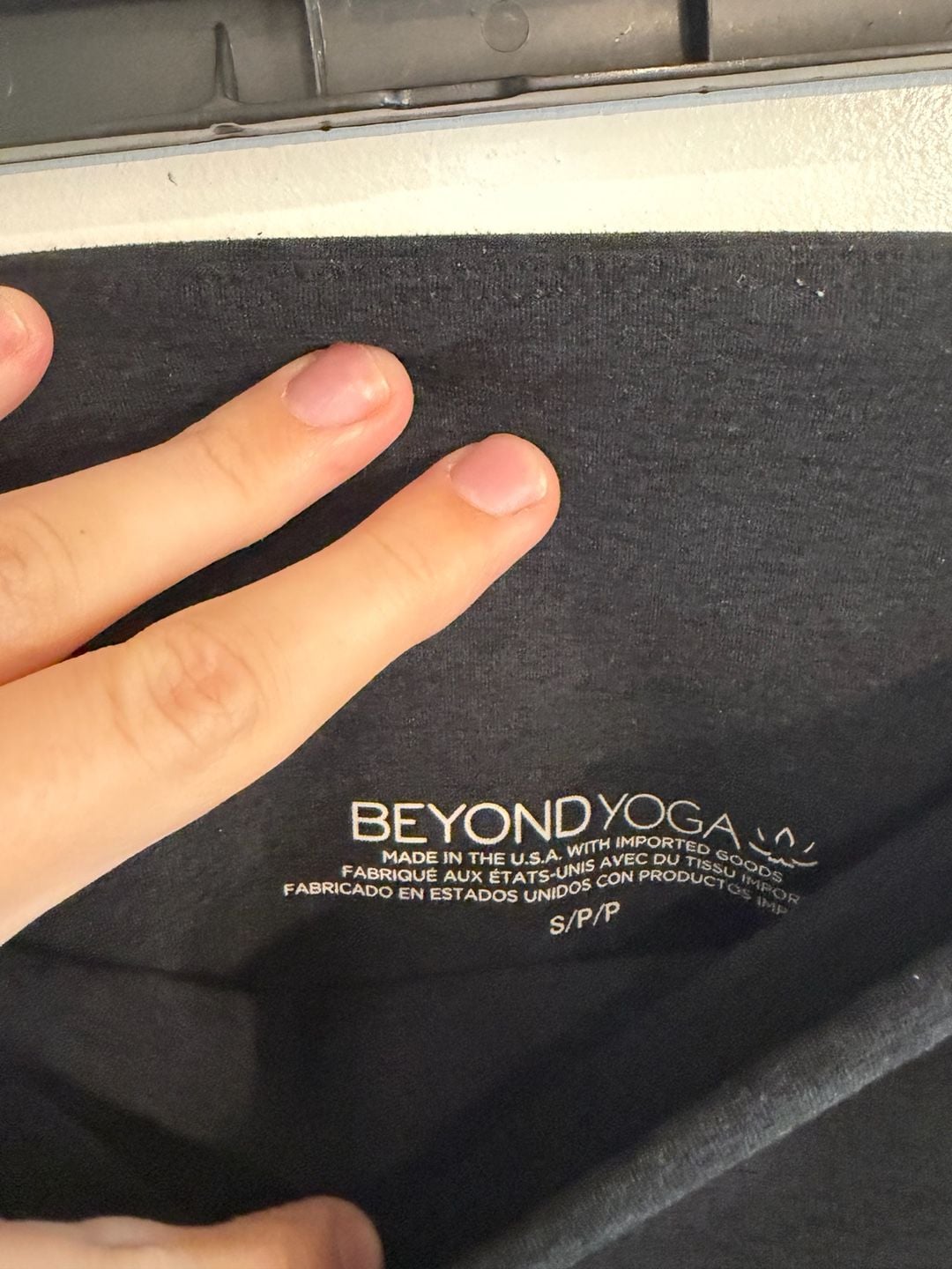 Beyond Yoga Biker Shorts Size S Black High Waist Spacedye 4