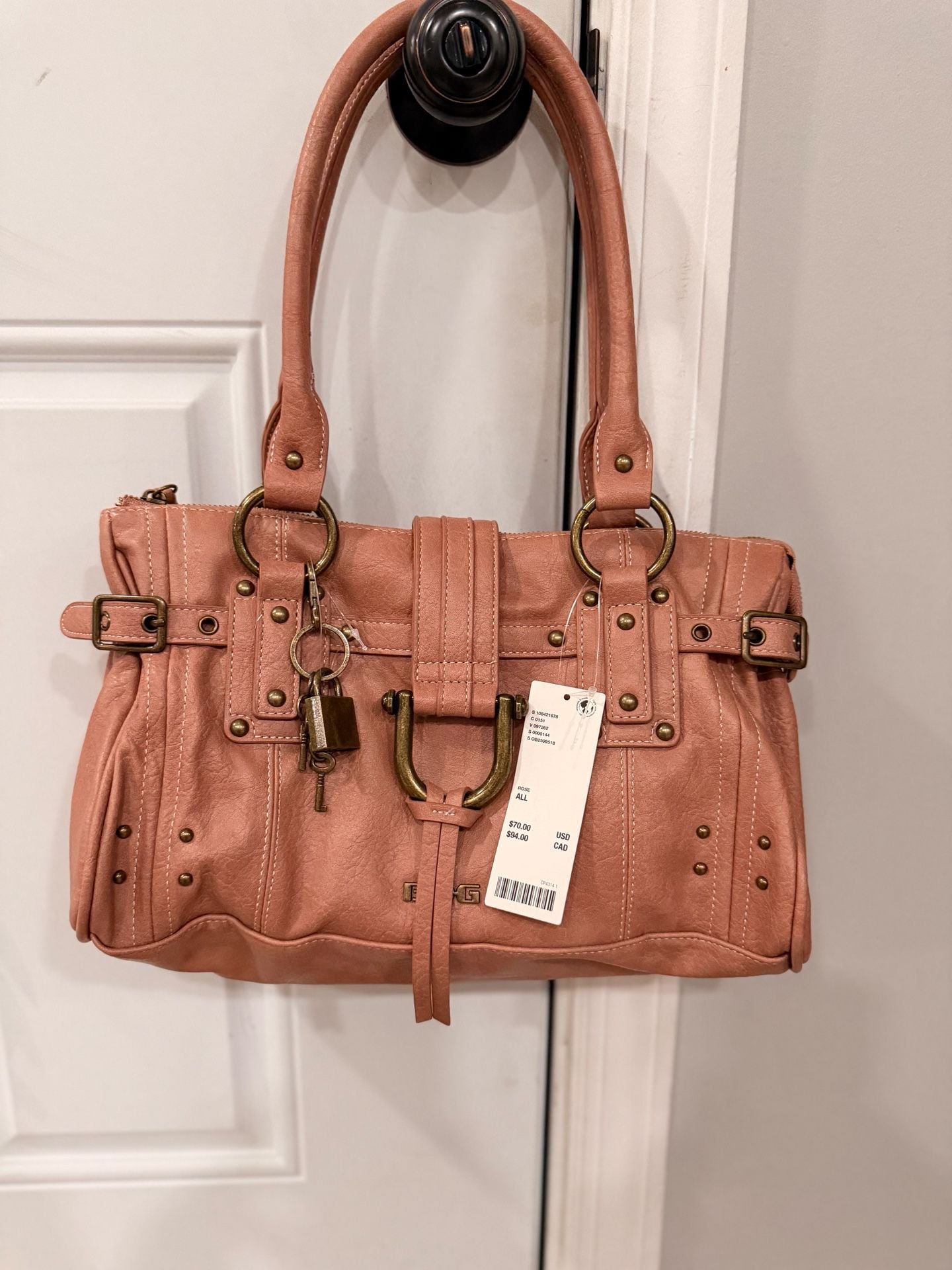 BDG Karlie Lock Shoulder Bag Rose 7