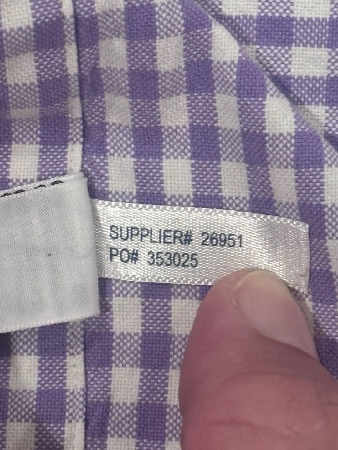 Ralph Lauren Classic Fit Gingham Shirt XL Purple White Long Sleeve Button Down 8