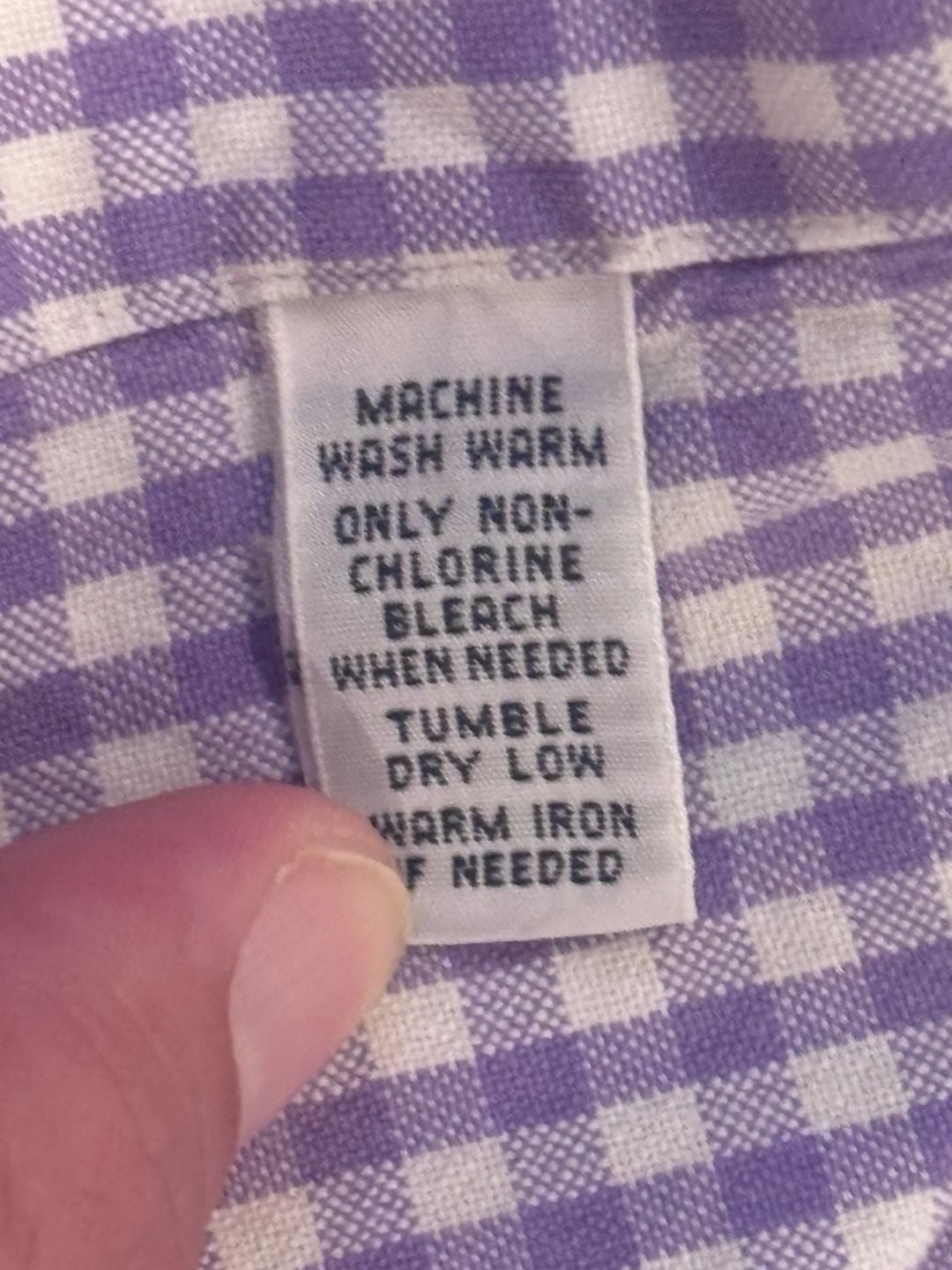Ralph Lauren Classic Fit Gingham Shirt XL Purple White Long Sleeve Button Down 9