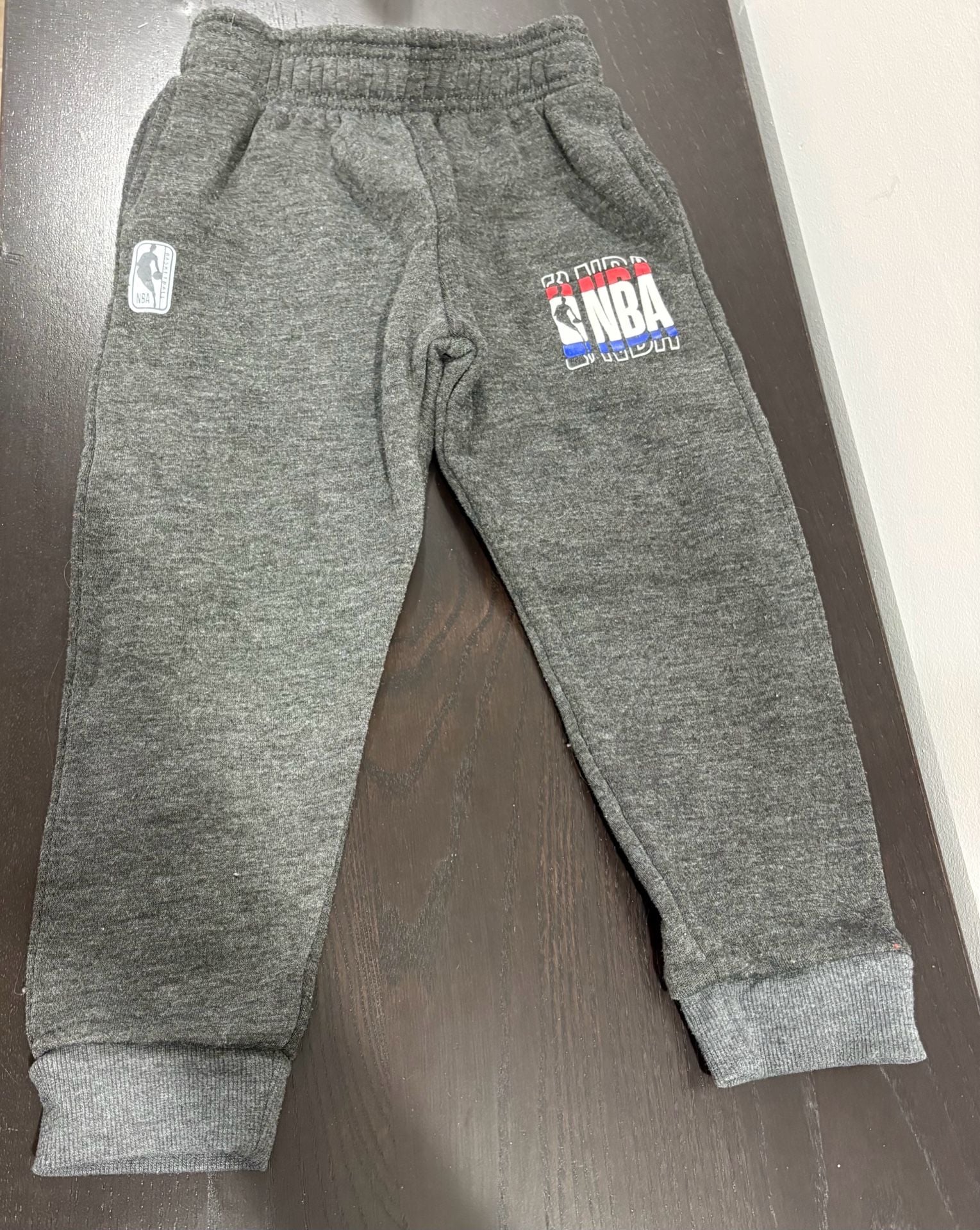 NBA Jogger Sweatpants Size 4T Gray Logo Toddler 2