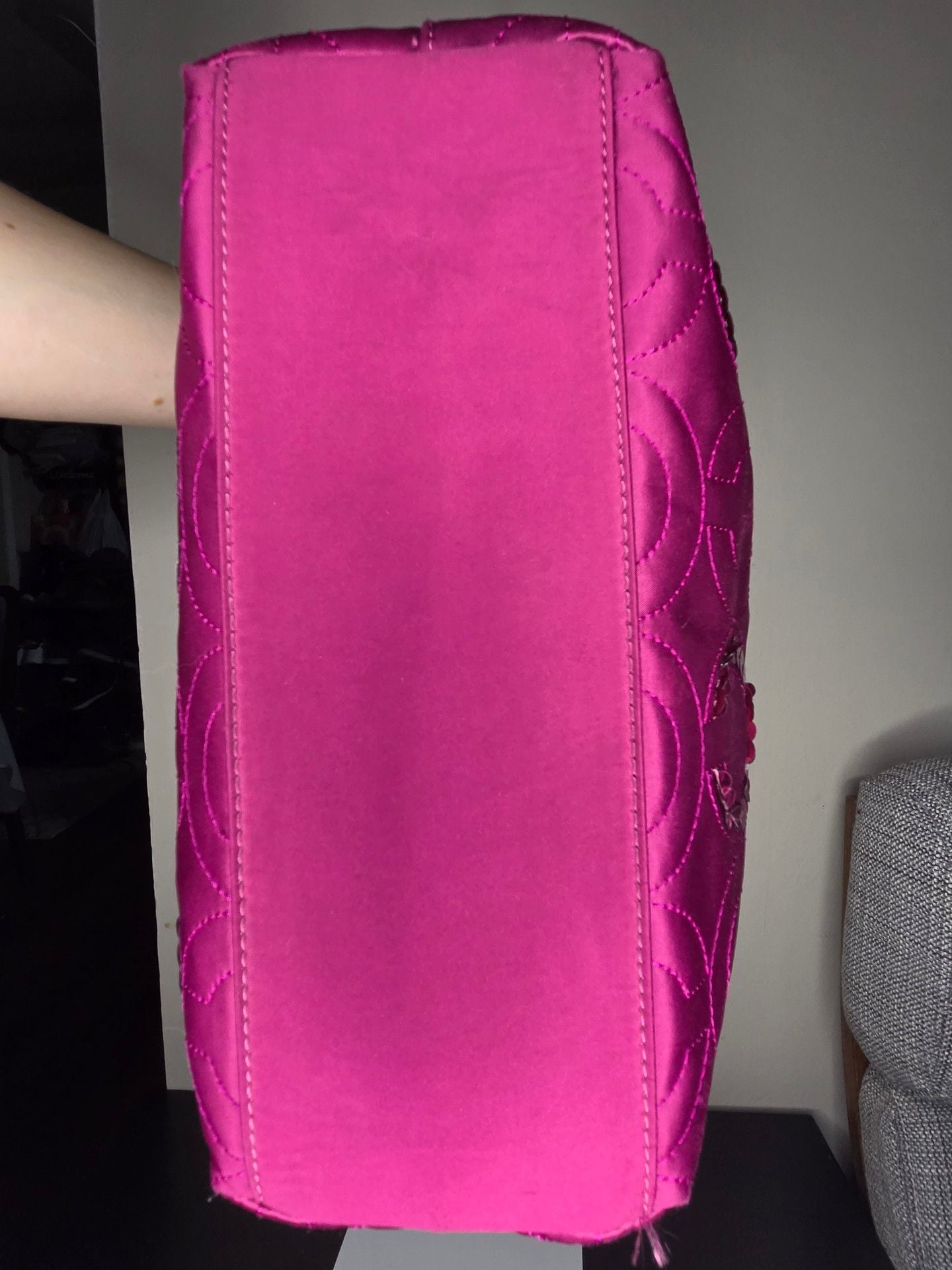 Coach Signature Sequin Tote in Passion Berry (F25470) 4