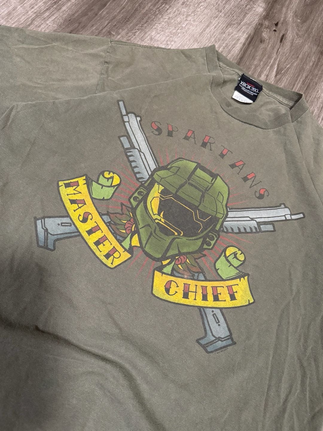 Vintage 2007 Halo Master Chief Xbox 360 Promo Tee Size L 8