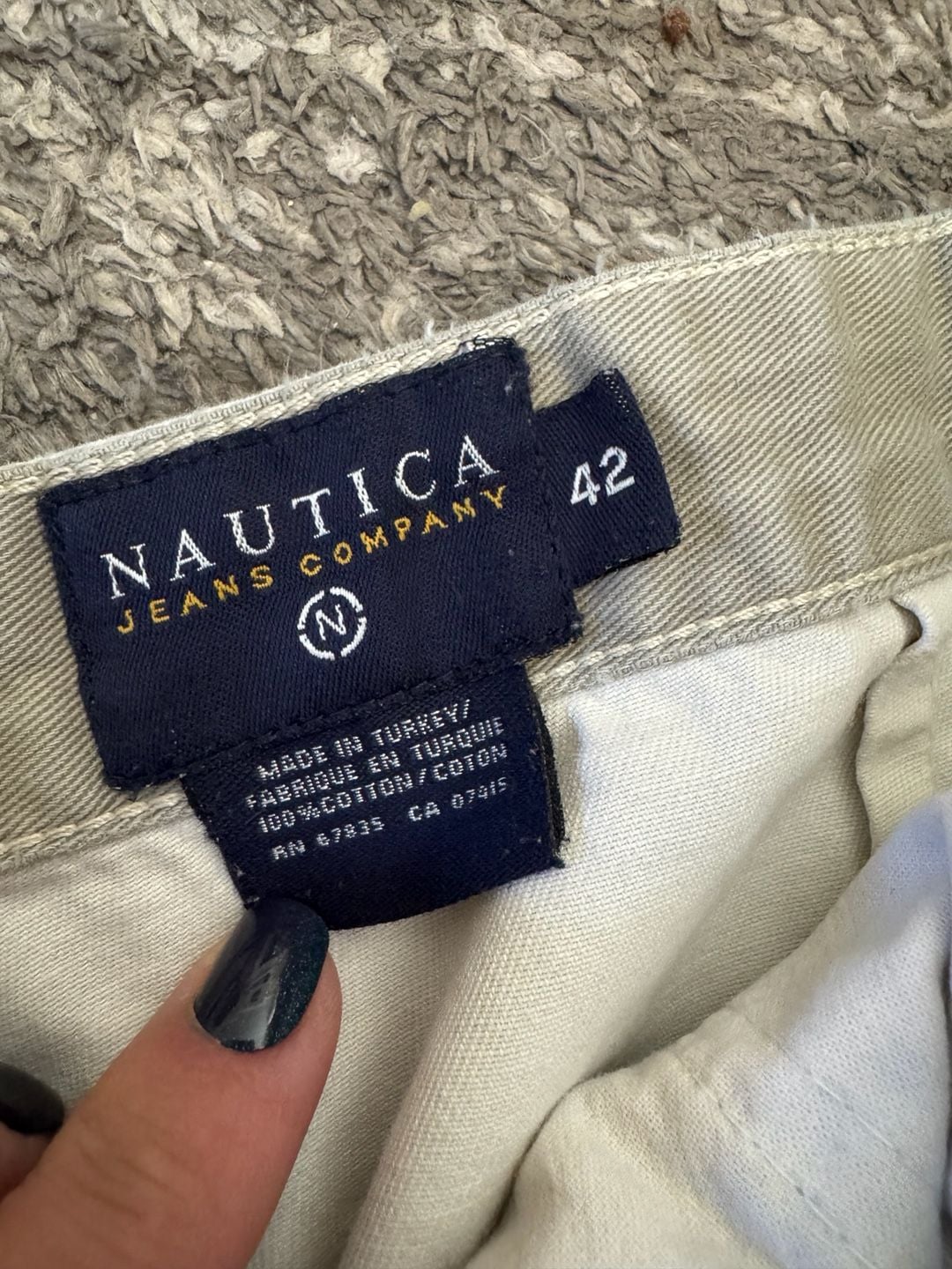 Nautica Cotton Pleated Shorts Size 44 Tan & 42 beige 4