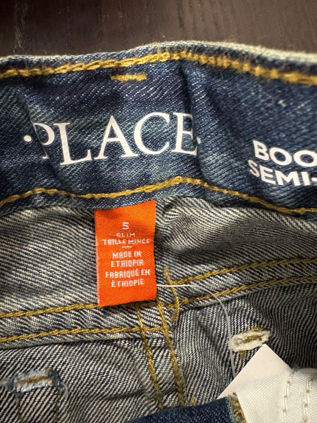 The Children's Place Bootcut Jeans Size 5 Slim Blue Denim 3