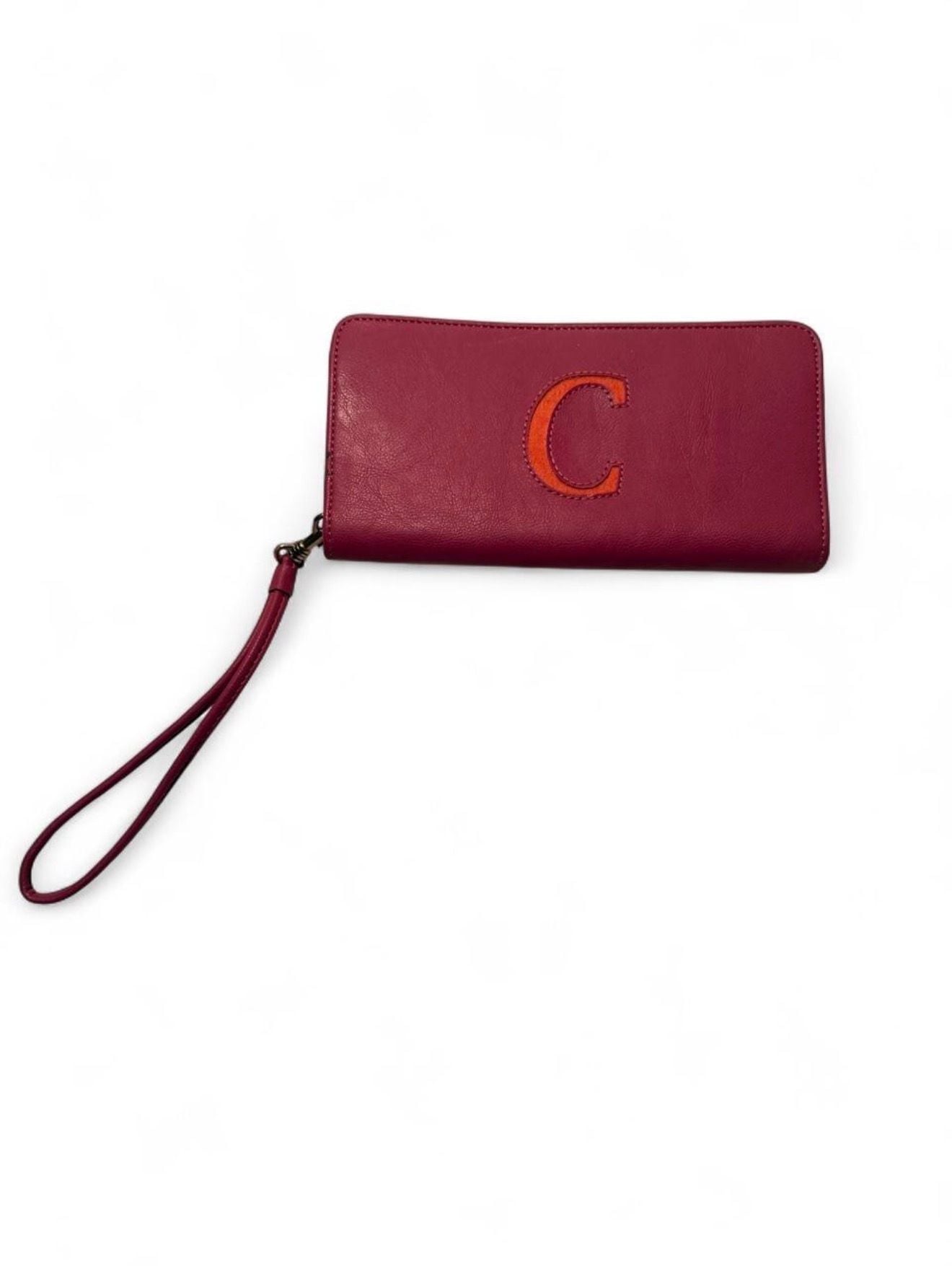 Liz Claiborne Wristlet Wallet Burgundy Leather 2