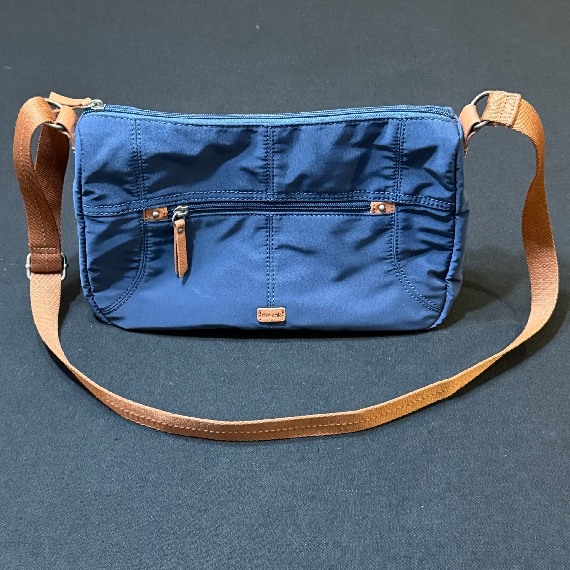 The Sak Esperato Nylon Hobo Blue Crossbody Bag 2