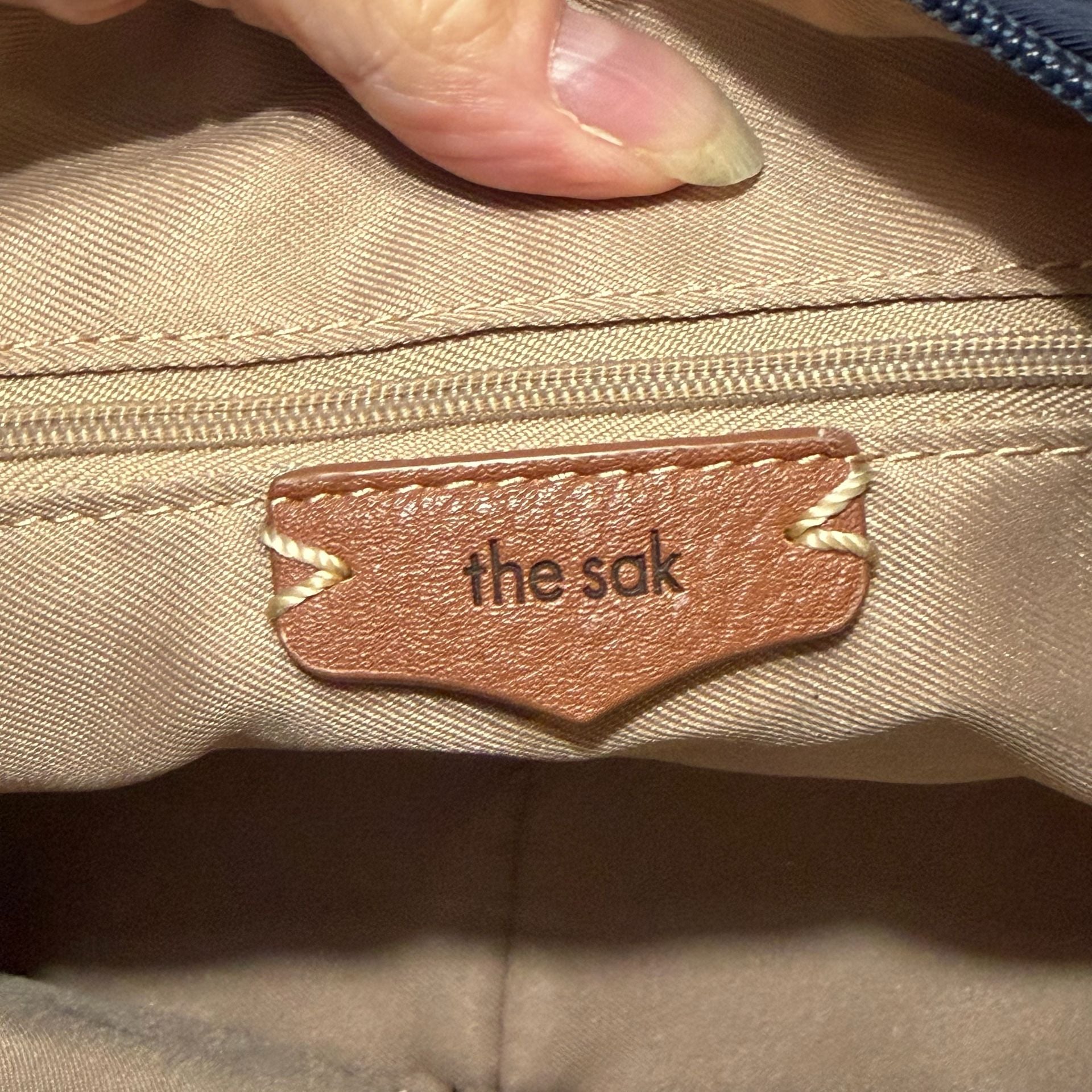 The Sak Esperato Nylon Hobo Blue Crossbody Bag 8