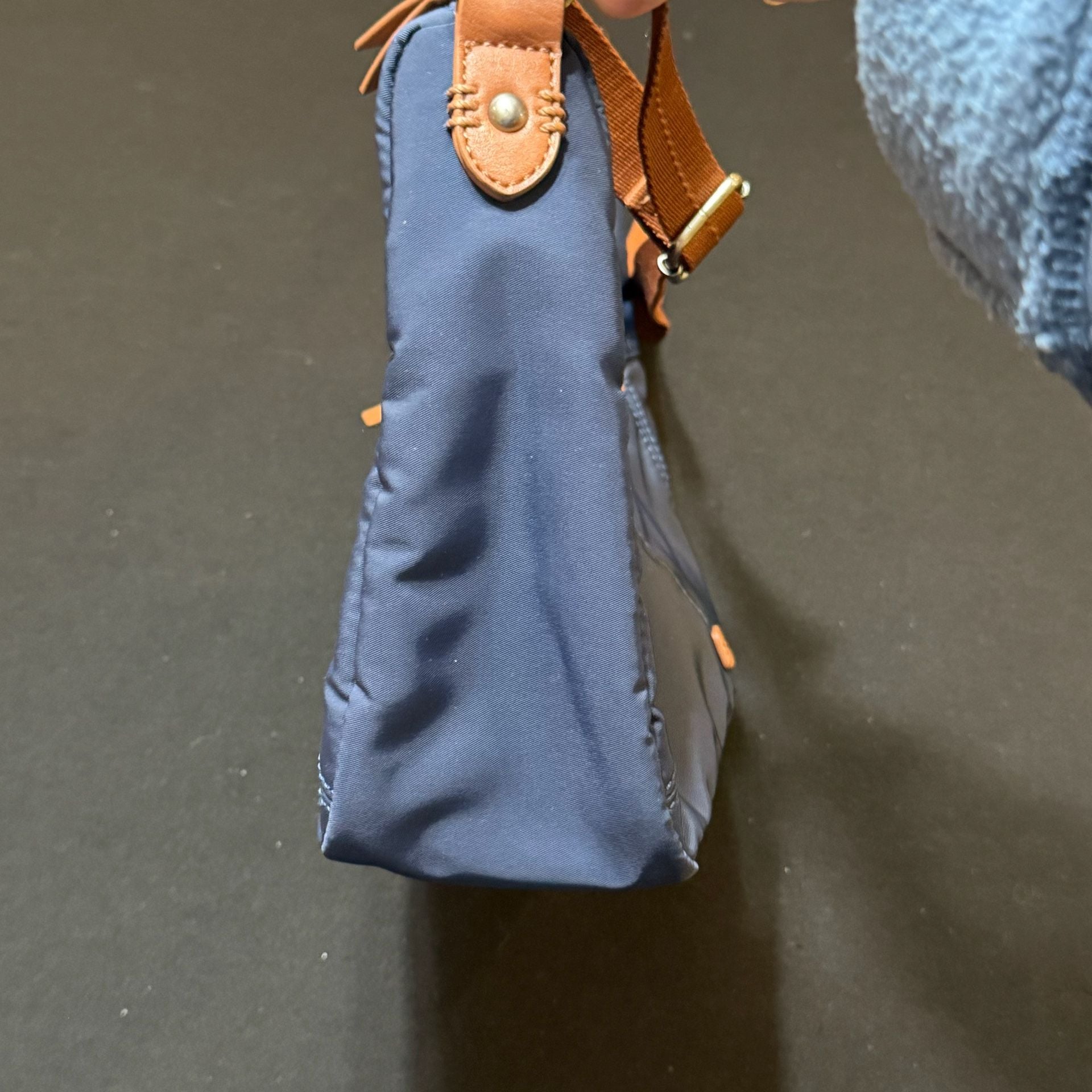 The Sak Esperato Nylon Hobo Blue Crossbody Bag 14